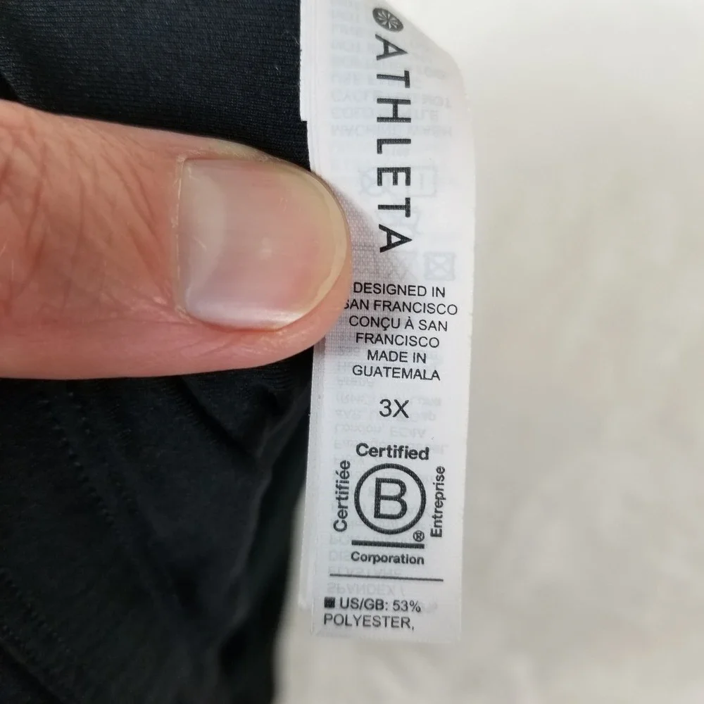Athleta Altitude Pants Polartec Power‎ Stretch Black Fleece  Plus 3X Pull On